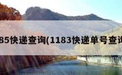 185快递查询(1183快递单号查询)