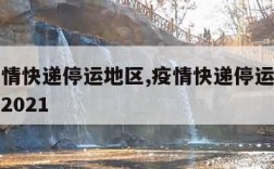 目前疫情快递停运地区,疫情快递停运地区最新通知2021