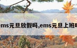 ems元旦放假吗,ems元旦上班吗