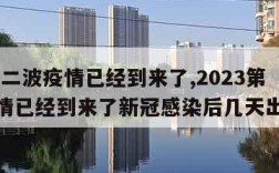 2023第二波疫情已经到来了,2023第二波疫情已经到来了新冠感染后几天出现症状