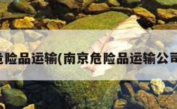 南京危险品运输(南京危险品运输公司排名)