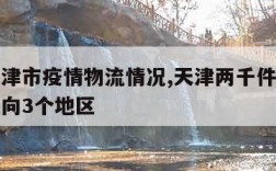 最新天津市疫情物流情况,天津两千件涉疫情货物流向3个地区