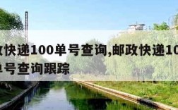 邮政快递100单号查询,邮政快递100查询单号查询跟踪