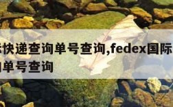 国际快递查询单号查询,fedex国际快递查询单号查询