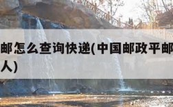 邮政平邮怎么查询快递(中国邮政平邮怎么查询寄件人)