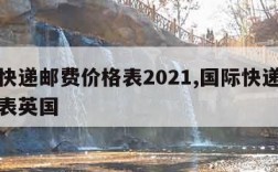 国际快递邮费价格表2021,国际快递邮费价格表英国