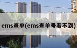 ems查单(ems查单号看不到)