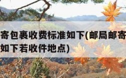 邮局邮寄包裹收费标准如下(邮局邮寄包裹收费标准如下若收件地点)