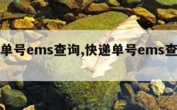 快递单号ems查询,快递单号ems查询官网