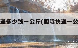 国际快递多少钱一公斤(国际快递一公斤多少钱)