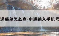 申通快递底单怎么查-申通输入手机号找订单