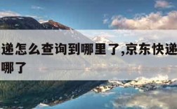 京东快递怎么查询到哪里了,京东快递怎么看具体到哪了