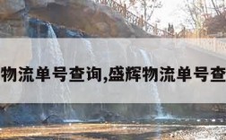 盛辉物流单号查询,盛辉物流单号查询询