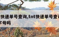 tnt快递单号查询,tnt快递单号查询用加字母吗