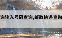 快递查询输入号码查询,邮政快递查询输入号码查询