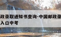 中国邮政录取通知书查询-中国邮政录取通知书查询入口中考