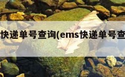 ems快递单号查询(ems快递单号查询手机)