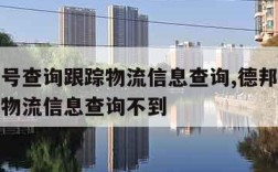 德邦单号查询跟踪物流信息查询,德邦单号查询跟踪物流信息查询不到