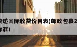 邮政快递国际收费价目表(邮政包裹20公斤收费标准)