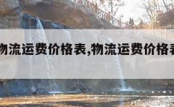 顺丰物流运费价格表,物流运费价格表2023